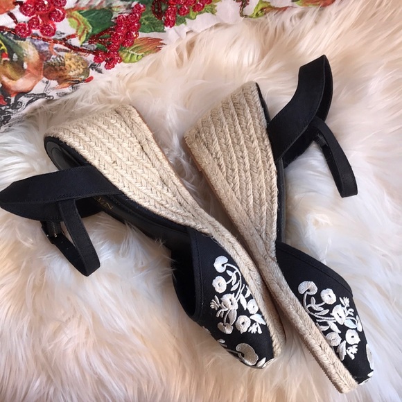 Ralph Lauren black hayleigh espadrille sandals - Picture 4 of 6
